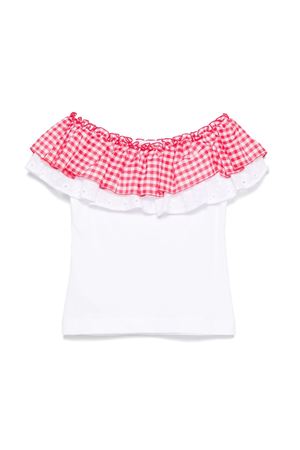 t-shirt in cotone bianco MONNALISA KIDS | 11E62752029944